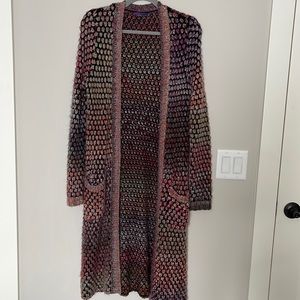 Prana Cardigan Multi-Colored with pockets